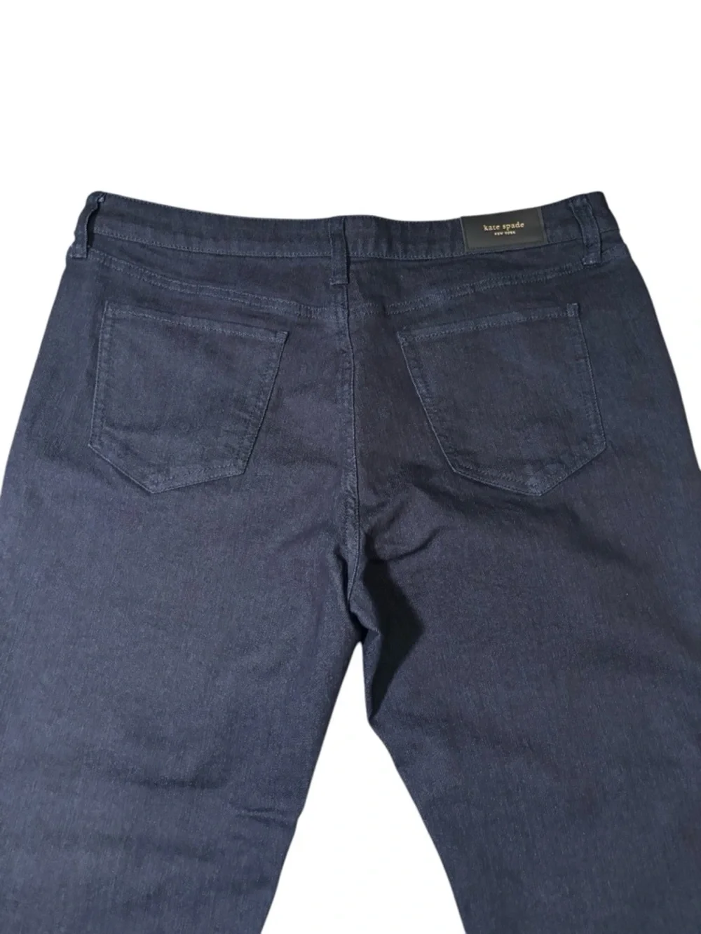 Kate Spade Broome Street Dark Wash Jeans Size 31 Straight Leg Ankle Stretch